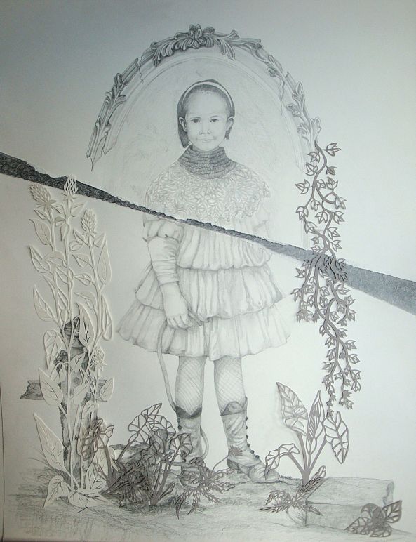 petite fleur de cimetiére  au chat -Chloé Clim