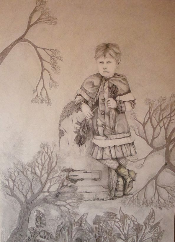 petite fleur de cimetière à l'oiseau-Chloé Clim