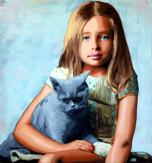 CARLA - Oil painting-Luna Galla