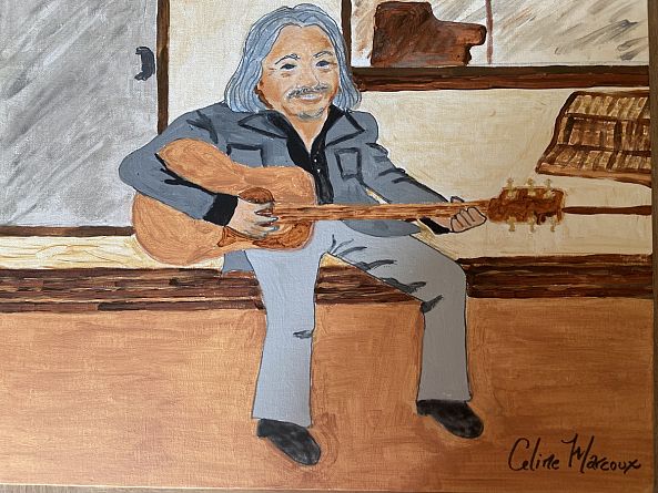 Portrait de Serge Fiori au Studio -Céline Marcoux