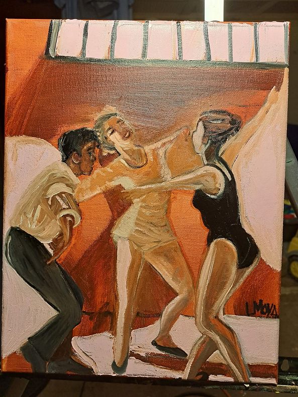 Dancers from an old picture -Ligia Moya