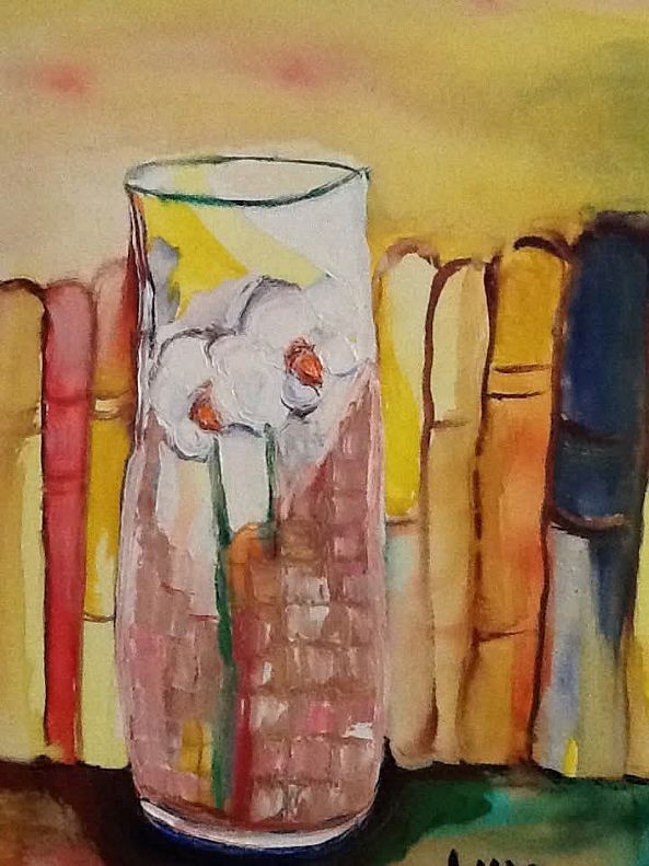 Orquids within a vase-Ligia Moya
