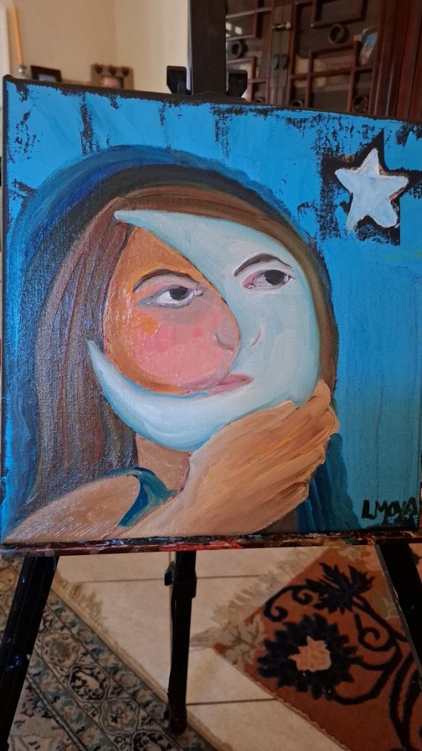 Hold on to the moon-Ligia Moya