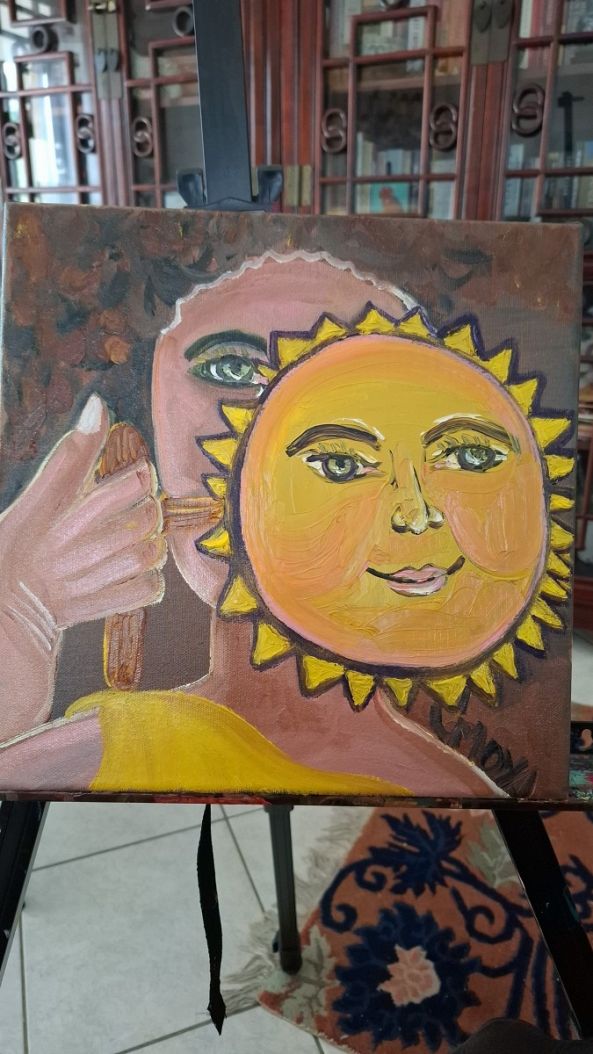 Put on a happy face-Ligia Moya