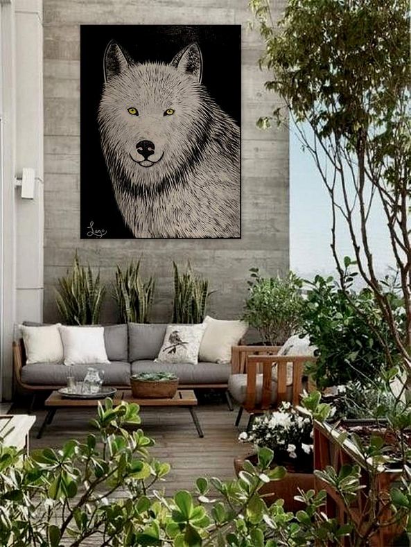 LOUPS-LEGO Atiste peintre 