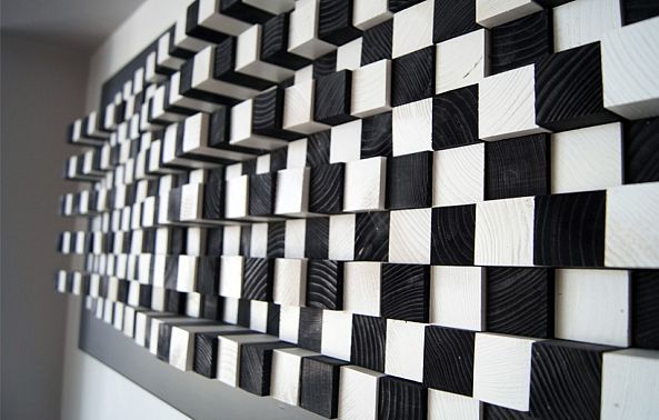 Wall art acoustic sound panel-Wood Blocker