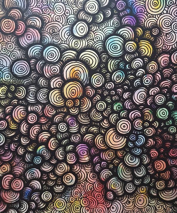 Psychedelic round -Malisu Art
