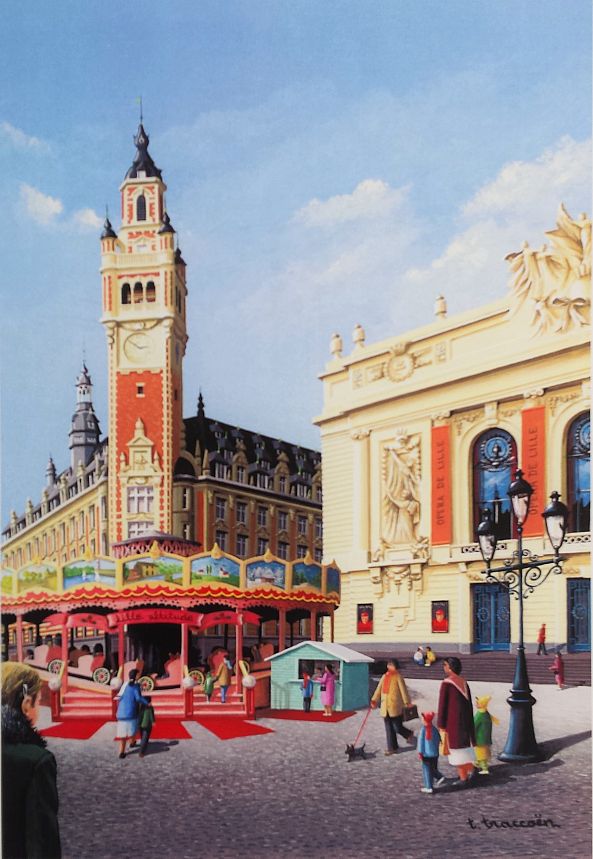 Carousel ( postal card )-Thierry Traccoën